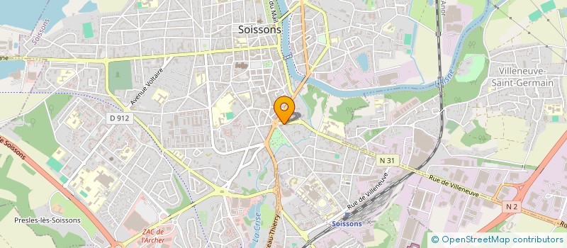 localisation de l'entreprise BILGAR à SOISSONS