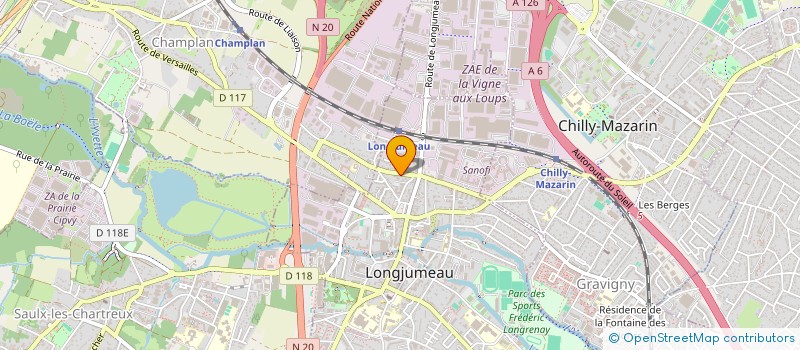 localisation de l'entreprise BILHAR TRANSPORTS à LONGJUMEAU