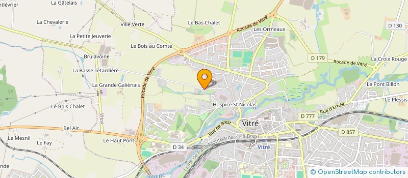 localisation de l'entreprise BILHEUDE à VITRE