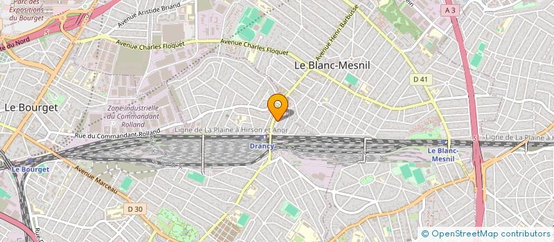 localisation de l'entreprise BILI  DRANCY