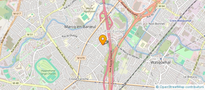 localisation de l'entreprise BILIBURU à MARCQ-EN-BARŒUL