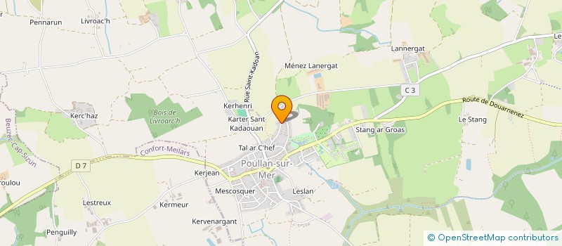 localisation de l'entreprise BILIEN à DOUARNENEZ