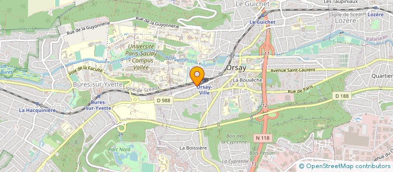 localisation de l'entreprise BILINGA CONSULTING à ORSAY