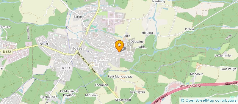 localisation de l'entreprise BILITIS 40  TOSSE