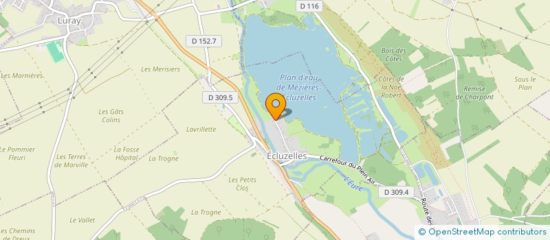 localisation de l'entreprise BILITIS AQUAPARC à ECLUZELLES