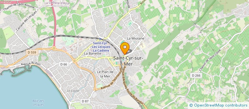 localisation de l'entreprise BILITYS à SAINT-CYR-SUR-MER