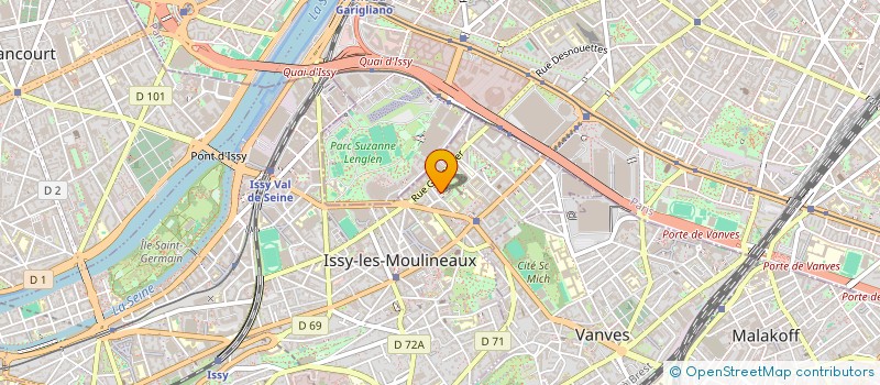 localisation de l'entreprise BILL à ISSY-LES-MOULINEAUX