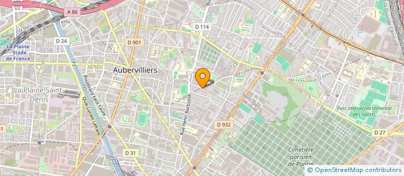 localisation de l'entreprise BILL FIBRE  AUBERVILLIERS