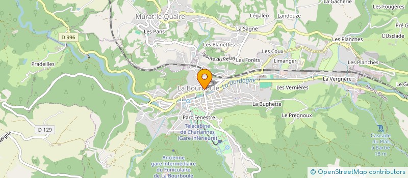 localisation de l'entreprise BILL & FILS  LA BOURBOULE