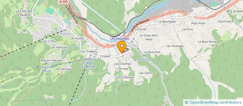 localisation de l'entreprise BILL HALEY à LES HOUCHES