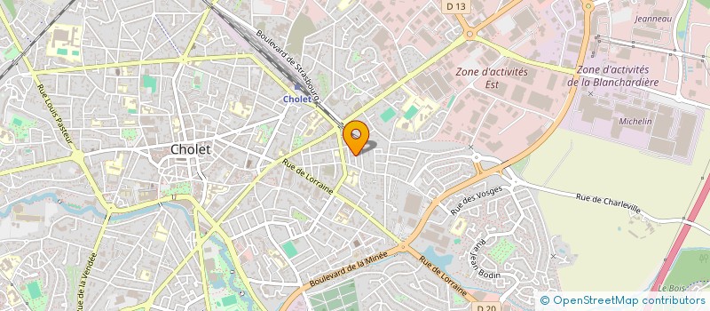 localisation de l'entreprise BILLAK à CHOLET