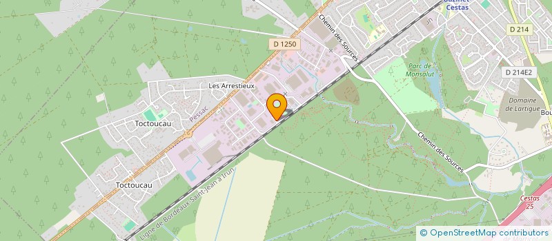 localisation de l'entreprise BILLAOUDE 45  CESTAS