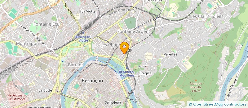 localisation de l'entreprise BILLARD CLUB 25 (BC25)  BESANCON