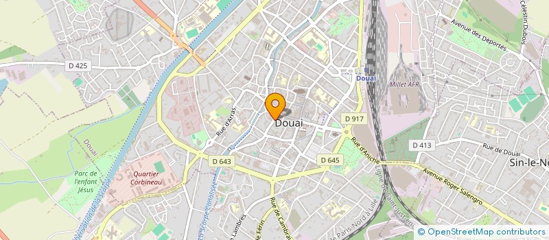 localisation de l'entreprise BILLARD CLUB à DOUAI