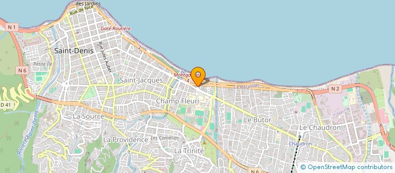 localisation de l'entreprise BILLARD-CLUB à SAINT-DENIS