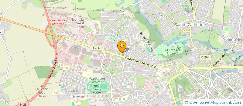 localisation de l'entreprise BILLARD CLUB ARRAGEOIS à ARRAS