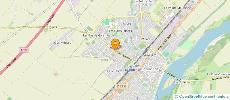 localisation de l'entreprise BILLARD CLUB BALGENTIEN à BEAUGENCY
