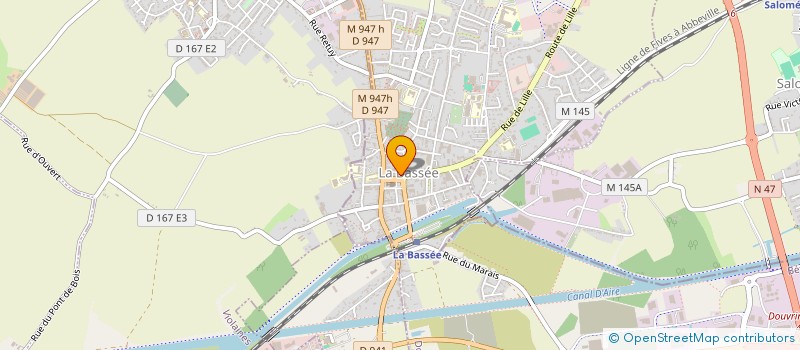 localisation de l'entreprise BILLARD CLUB BASSEEN LES SYMPATHIQUES  LA BASSEE