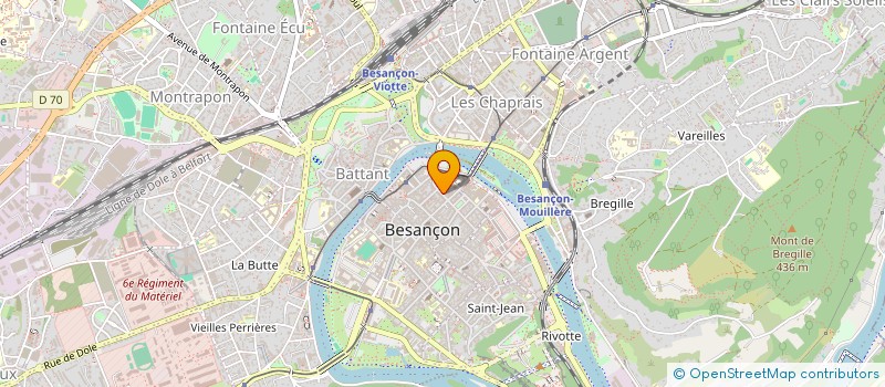 localisation de l'entreprise BILLARD CLUB BUILDING CAFE  BESANCON