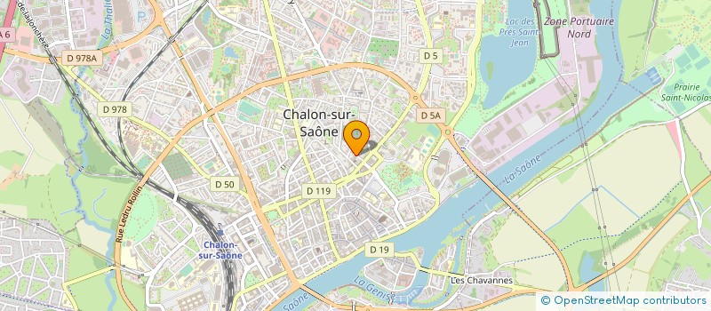 localisation de l'entreprise BILLARD CLUB CHALONNAIS à CHALON-SUR-SAONE
