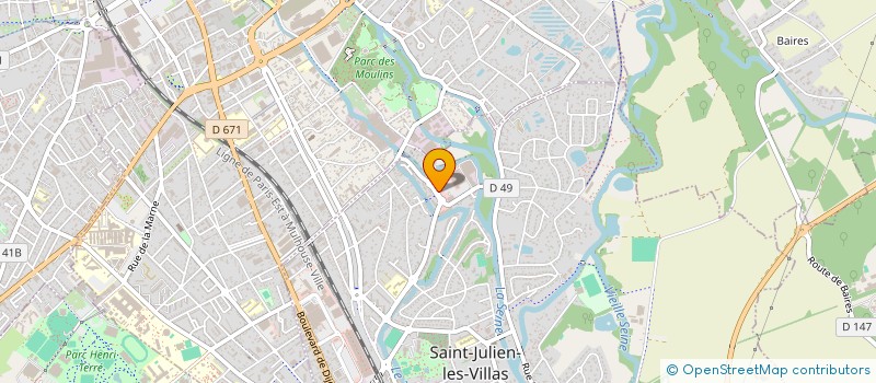 localisation de l'entreprise BILLARD CLUB CHAMPAGNE (B.C.C.)  SAINT-JULIEN-LES-VILLAS