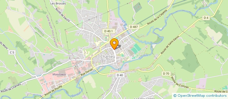 localisation de l'entreprise BILLARD CLUB CHARLIENDIN (BCC)  CHARLIEU