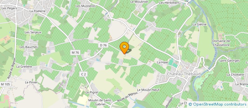 localisation de l'entreprise BILLARD CLUB CHATEAU-THEBAUD (BCCT)  CHATEAU-THEBAUD