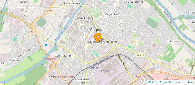 localisation de l'entreprise BILLARD CLUB COGNACAIS à COGNAC