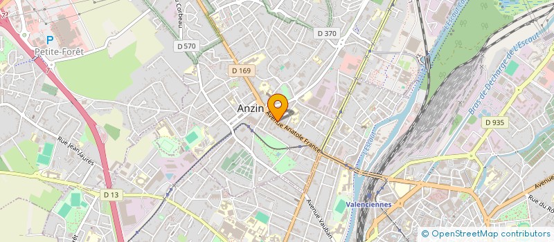localisation de l'entreprise BILLARD CLUB D ANZIN à ANZIN