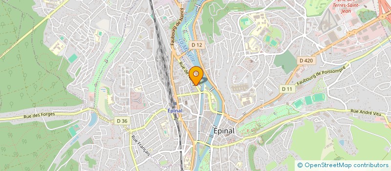 localisation de l'entreprise BILLARD CLUB D EPINAL  EPINAL