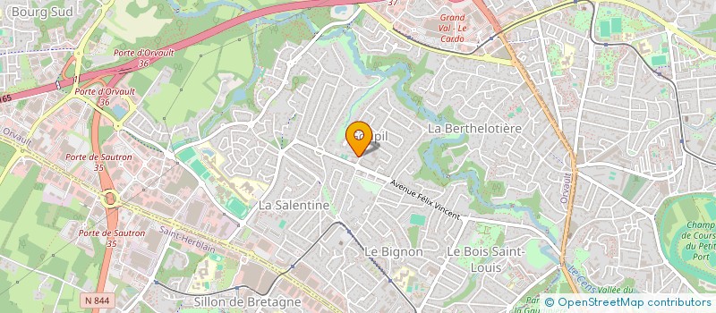 localisation de l'entreprise BILLARD CLUB D ORVAULT à ORVAULT