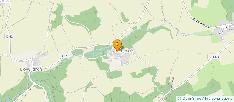 localisation de l'entreprise BILLARD CLUB DE MONTHIERS  MONTHIERS