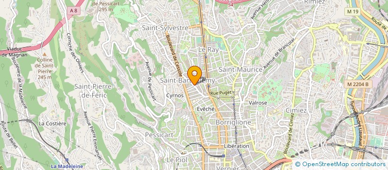 localisation de l'entreprise BILLARD CLUB DE NICE à NICE