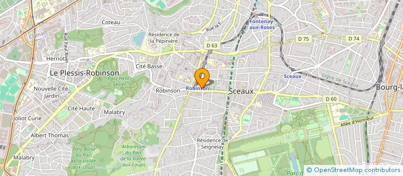 localisation de l'entreprise BILLARD CLUB DE SCEAUX à SCEAUX
