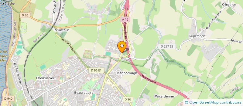 localisation de l'entreprise BILLARD CLUB DE WIMILLE  WIMILLE