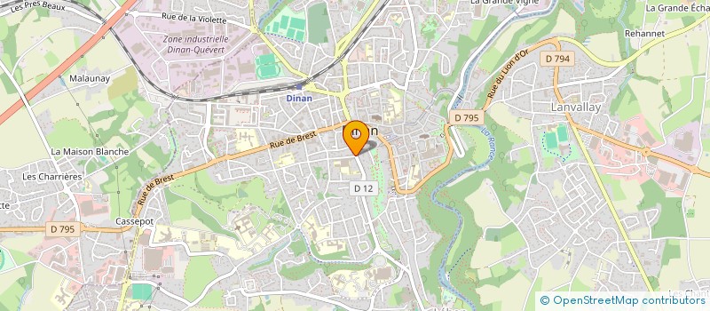 localisation de l'entreprise BILLARD CLUB DINANNAIS (B.C.D) à DINAN