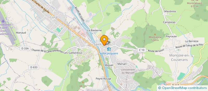 localisation de l'entreprise BILLARD CLUB DU COUSERANS à SAINT-LIZIER