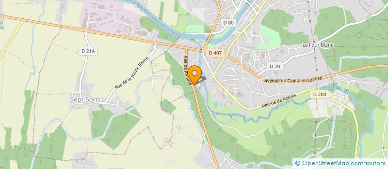 localisation de l'entreprise BILLARD CLUB FERTOIS à LA FERTE-SOUS-JOUARRE