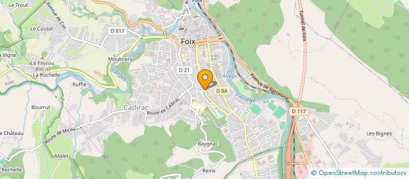 localisation de l'entreprise BILLARD CLUB FUXEEN à FOIX