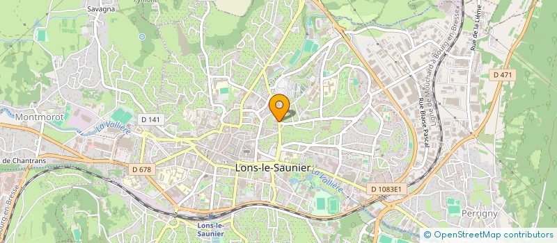 localisation de l'entreprise BILLARD CLUB LEDONIEN à LONS-LE-SAUNIER