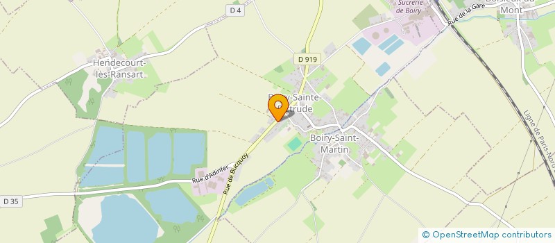 localisation de l'entreprise BILLARD CLUB LES AUTHENTIQUES  BOIRY-SAINTE-RICTRUDE