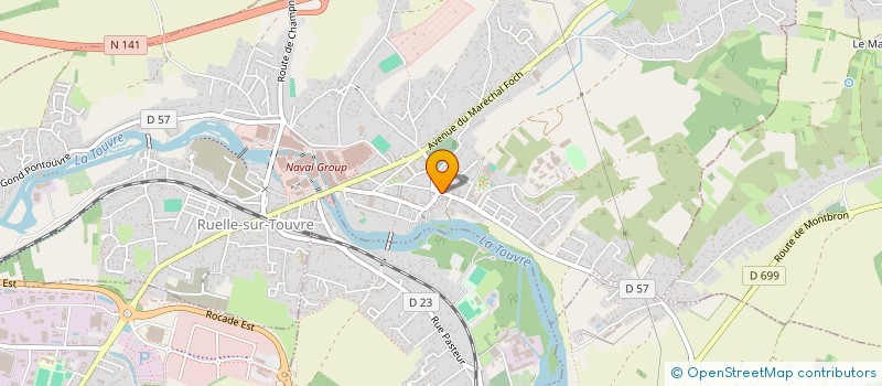 localisation de l'entreprise BILLARD CLUB LES DIABLOTINS à RUELLE-SUR-TOUVRE