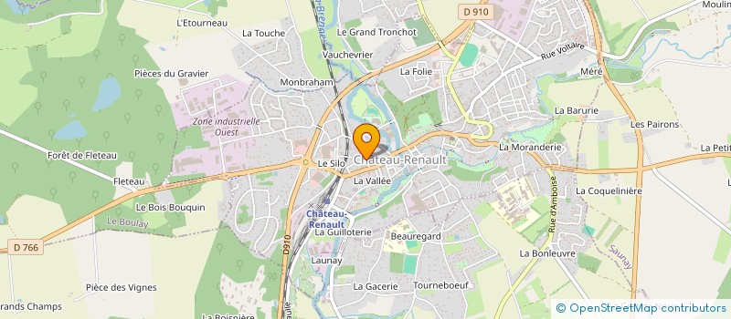 localisation de l'entreprise BILLARD CLUB LES JOKER'S  CHATEAU-RENAULT