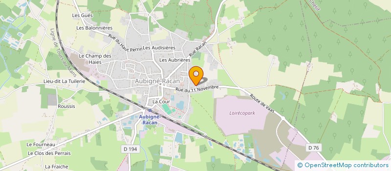 localisation de l'entreprise BILLARD CLUB LUDOIS  LE LUDE