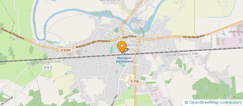 localisation de l'entreprise BILLARD CLUB MONTPONNAIS  MONTPON-MENESTEROL