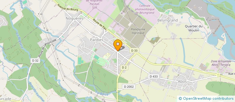localisation de l'entreprise BILLARD CLUB PARDISIEN à PARDIES