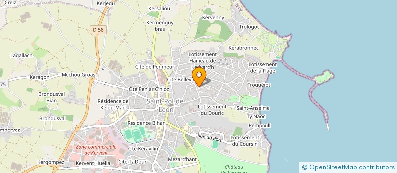 localisation de l'entreprise BILLARD CLUB SAINT POLITAIN  SAINT-POL-DE-LEON