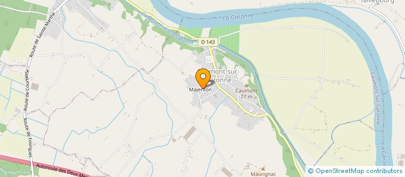 localisation de l'entreprise BILLARD CLUB SUD GARONNE  CAUMONT-SUR-GARONNE