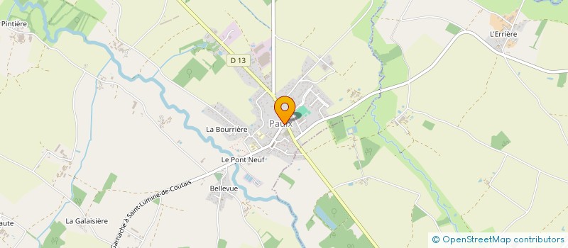 localisation de l'entreprise BILLARD LOISIR DE PAULX  PAULX