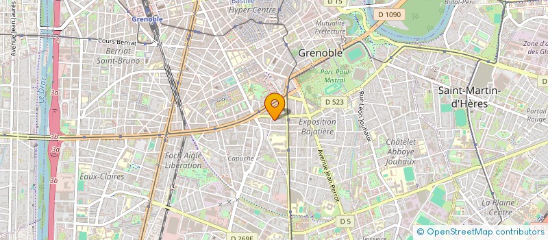 localisation de l'entreprise BILLARD PUB à GRENOBLE